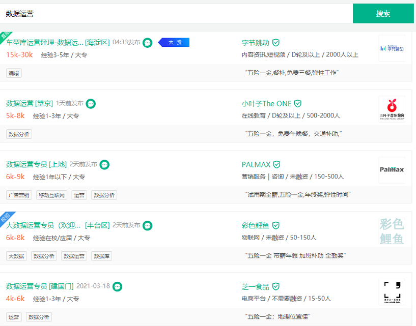 人工智能大专生招聘信息网